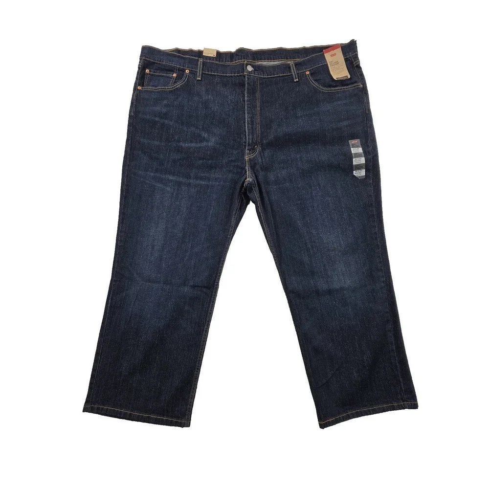 Levi's 559 Relaxed Straight Fit Jeans Blue Big & Tall Men's 54x29 NEW Stretch‎